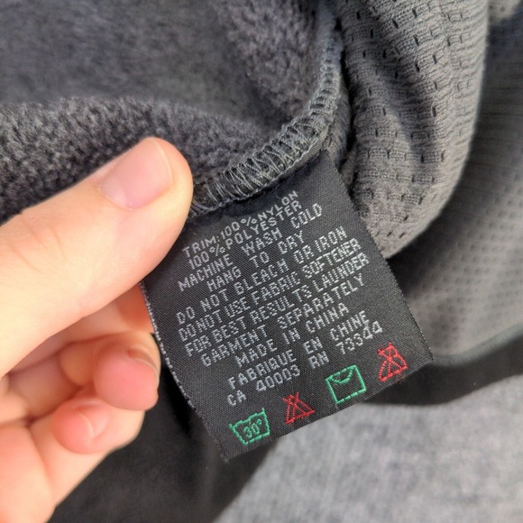 Squaw Valley Men's Zip Up Fleece Jacket Black Small Drawcord Hem Zipped Pockets - Picture 12 of 15